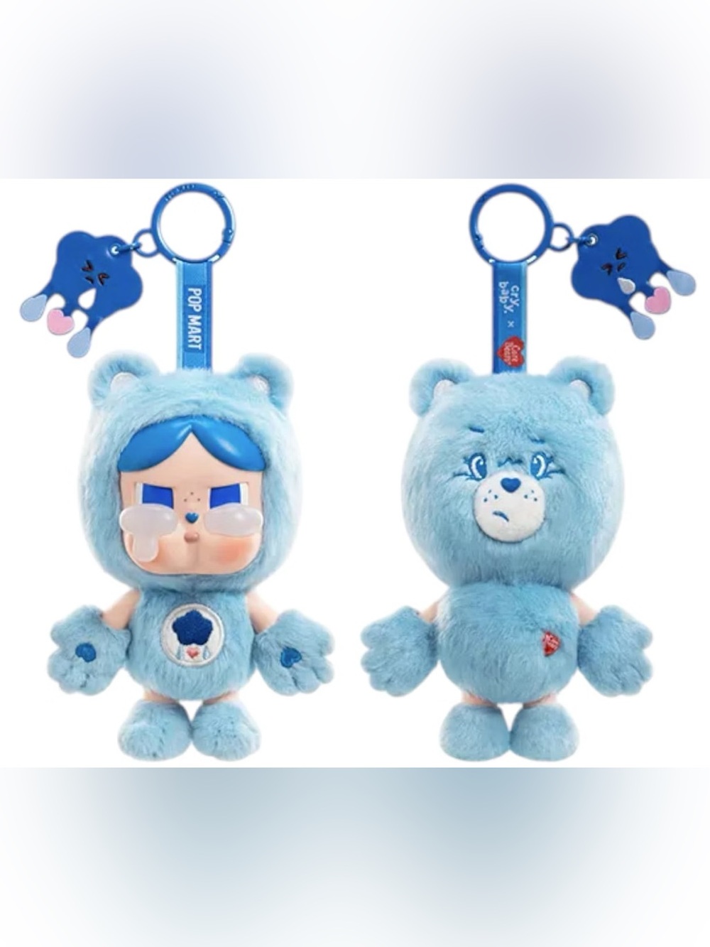 Crybaby x Care Bears Vinyl Plush Pendant - Grumpy Bear